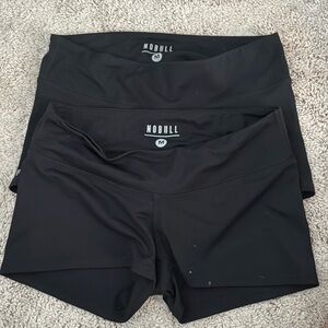 NoBull Black Matte Shorts 2” 2 pairs